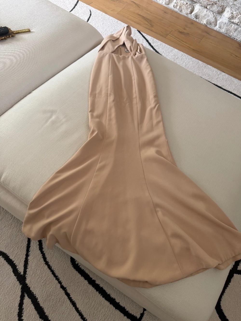 Dynamic Classic Beige Dress